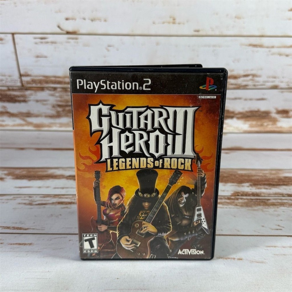 Guitar Hero III Legends of Rock PlayStation 2 PS2 Game Only Used